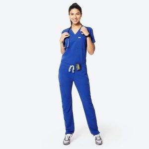 Figs Winning Blue Yola Skinny Scrub Pants S